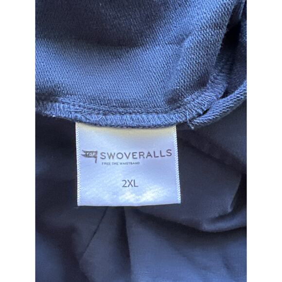 SWOVERALLS BKLYN Swovie Sweatpants Overall Shorts 2XL Blue Soft Casual 6 Pockets - Picture 10 of 15